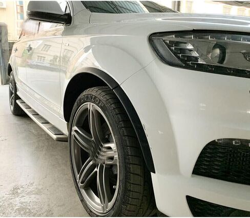 McArcar Kit Fender Flares متوافقة مع Audi Q7 SQ7 RSQ7 V12 TDI Sline 2006-2015 PU الأمامي الخلفي القوس العجلة القوس واقي المصنع 10pcs (أسود غير لامع) in Saudi Arabia