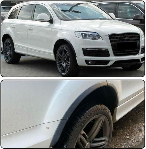 McArcar Kit Fender Flares متوافقة مع Audi Q7 SQ7 RSQ7 V12 TDI Sline 2006-2015 PU الأمامي الخلفي القوس العجلة القوس واقي المصنع 10pcs (أسود غير لامع) in Saudi Arabia