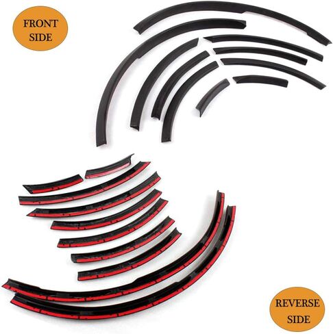 McArcar Kit Fender Flares متوافقة مع Audi Q7 SQ7 RSQ7 V12 TDI Sline 2006-2015 PU الأمامي الخلفي القوس العجلة القوس واقي المصنع 10pcs (أسود غير لامع) in Saudi Arabia
