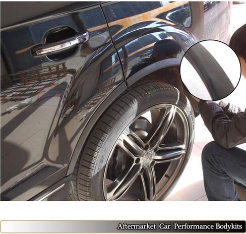McArcar Kit Fender Flares متوافقة مع Audi Q7 SQ7 RSQ7 V12 TDI Sline 2006-2015 PU الأمامي الخلفي القوس العجلة القوس واقي المصنع 10pcs (أسود غير لامع) in Saudi Arabia