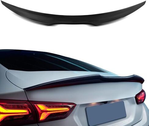 SCITOO ABS Spoiler for 2016-2021 for Chevrolet Malibu Trunk Spoiler Roof Lip Kit, Rear Spoiler Wing, Car Rear Spoiler Exterior Rear Spoiler Kit (Glossy Black) in Saudi Arabia