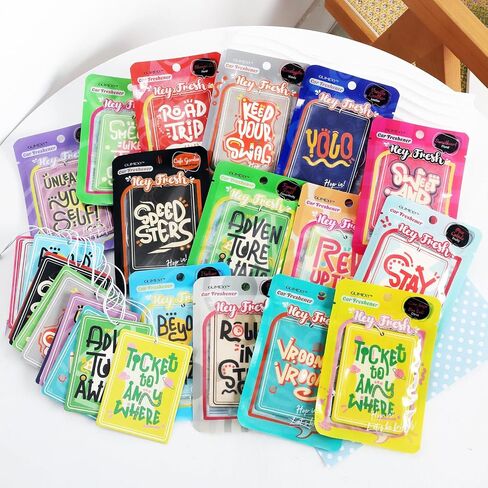 14 Pack Car Freshies Trendy Automotive Air Fresheners Hanging Ocean Car Smell Interior Decor in Saudi Arabia