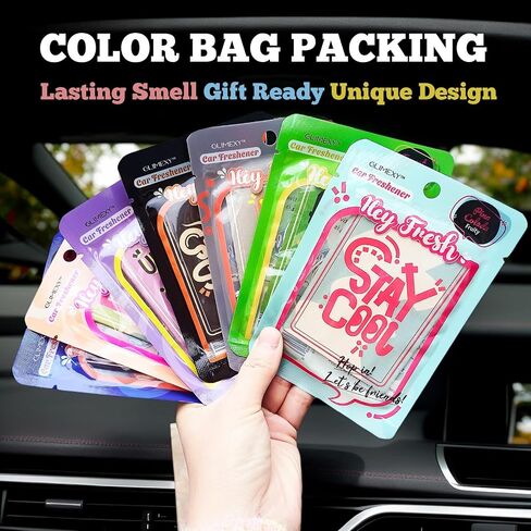 14 Pack Car Freshies Trendy Automotive Air Fresheners Hanging Ocean Car Smell Interior Decor in Saudi Arabia