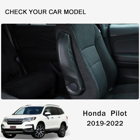 أغلفة ذراع مقعد السيارة لأغطية هوندا Pilot 2019-2022/ Ridgeline 2017-2023/ Passport 2019-2023 ، واقي مسند المقعد الأمامي الأسود مع تصميم فيلكرو ، زوج واحد in Saudi Arabia