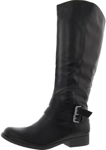 Style & Co. Womens Maliaa Faux Leather Riding Knee-High Boots in Kuwait