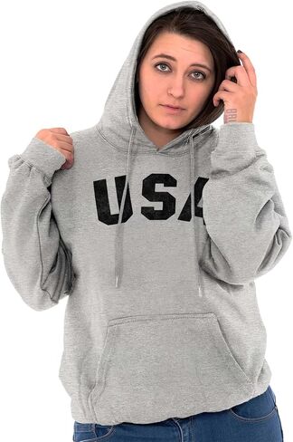 Brisco Brands United States of America USA Patriot Hoodie Sweatshirt Gen in Kuwait