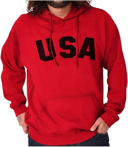 Brisco Brands United States of America USA Patriot Hoodie Sweatshirt Women Men in Saudi Arabia