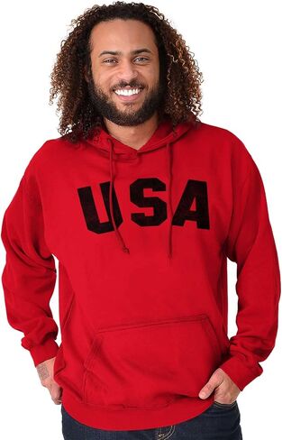 Brisco Brands United States of America USA Patriot Hoodie Sweatshirt Women Men in Saudi Arabia