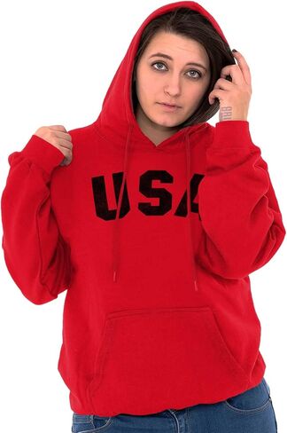 Brisco Brands United States of America USA Patriot Hoodie Sweatshirt Women Men in Saudi Arabia
