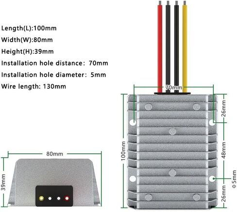 1pc 36V 48V 60V 72V to 24V 30A 35A 40A on-board power converter DC40-90V to 24V step-down module(36V48V(30-60V),25A_24V) in Saudi Arabia