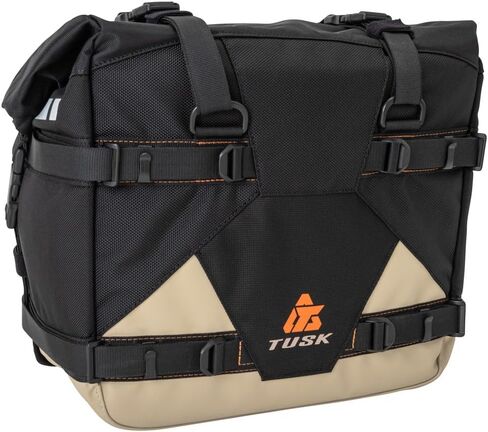 TUSK PANNYIER RACHS مع حقائب PANNIER PILOT TUSK Black/Tan لـ KTM 390 Adventure SW 2023 in Saudi Arabia