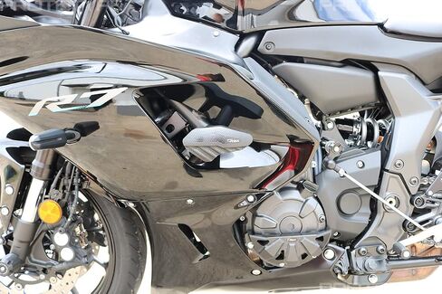 T-Rex Racing No Cut Frame Sliders Compatible with Yamaha 2022-2025 YZF-R7, 2013-2025 FZ-07 / MT-07 / XSR700 (Black) in Kuwait