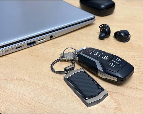 for Cadillac V Logo Real 3K Carbon Fiber Metal Case Key Chain in Kuwait