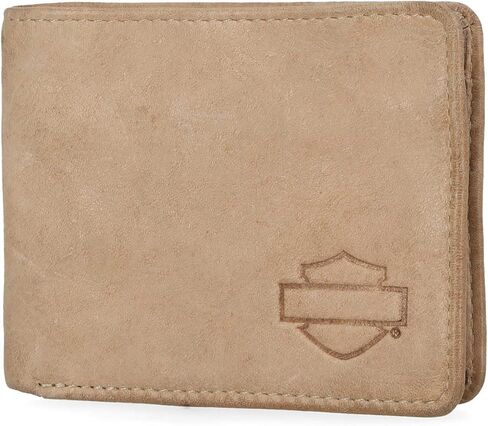 Harley -Davidson Men's Bar & Shield Billfold Billfold Walled - Brush in Saudi Arabia