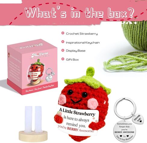 هدايا الفراولة لها الدعم العاطفي الإيجابي: النساء رجال صديقة صديقها زوجة الزوج الهدايا الذكرى عيد ميلاد عيد الميلاد ، والفراولة اللطيفة اليدوية والحب بطاقة مفتاح بطاقة (الحب) in Kuwait