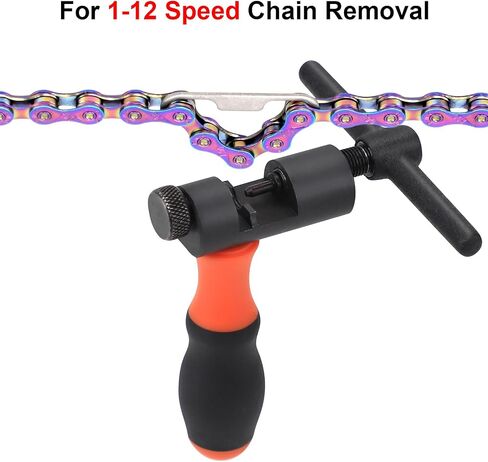 Universal Bike Chain Tool with Chain Hook, Bicycle Chain Repair Tool-Chain Splitter Cutter Breaker, 1-12 Speed Chain Remove and Install in Kuwait