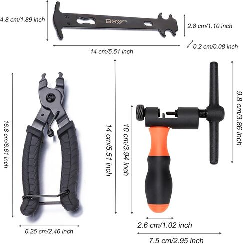 Universal Bike Chain Tool with Chain Hook, Bicycle Chain Repair Tool-Chain Splitter Cutter Breaker, 1-12 Speed Chain Remove and Install in Kuwait