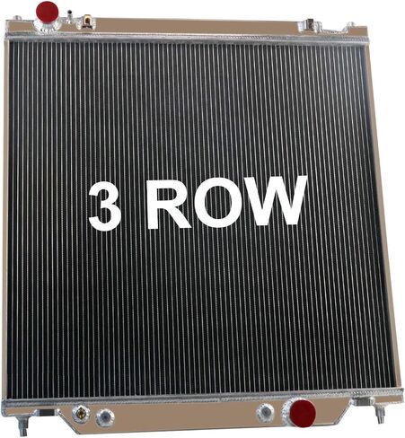 Alloyworks 3 Row All Aluminium Chaiator لعام 2005 2006 2007 Ford Powerstroke F250 F350 F550 6.0L 6.8L in Kuwait