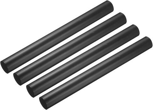MECCANIXITY Black Round ABS Plastic Rods 1.2-inch Diameter and 12-inch Length Rigid Insulation Opaque Plastic Rods for DIY Craft Model Making, 2 Pack in Kuwait