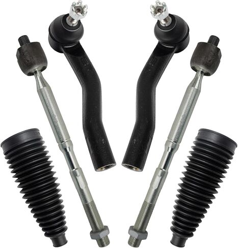 TRQ Front Steering Kit Steering Rack & Pinion Bellow Tie Rod Compatible with 2020-2022 Toyota Corolla 2016-2022 Prius 2019-2021 Prius AWD-e 2017-2022 Prius Prime in Kuwait