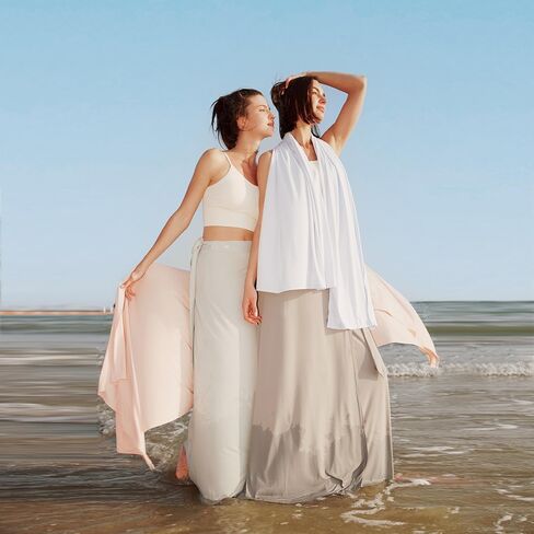 Cooling UV Sun Protection Skirt Swimsuit Cover Up Convertible Wrap Boho Summer Beach Shawl Travel Swimming Outdoor UPF50+ in Saudi Arabia