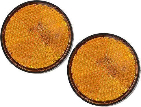 2pcs عاكس شوكة دراجة نارية صفراء متوافقة مع هوندا كاواساكي in Saudi Arabia