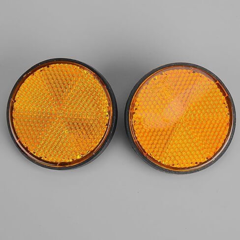 2pcs عاكس شوكة دراجة نارية صفراء متوافقة مع هوندا كاواساكي in Saudi Arabia