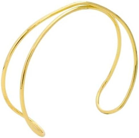 Caiaao Boho سوار ذراع العلوي أسوار للنساء الطبقات تعبر الذهب الفضة قابلة للتعديل أزياء أزياء المجوهرات الذهب in Saudi Arabia