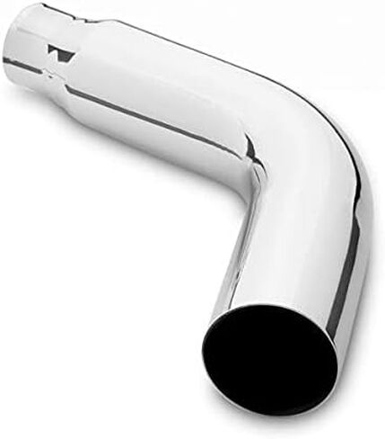 طرف كوع عادم ديزل 5.00 مدخل 6.00 × 23.00 "طرف عادم Wesdon المطلي بالكروم الطويل in Saudi Arabia