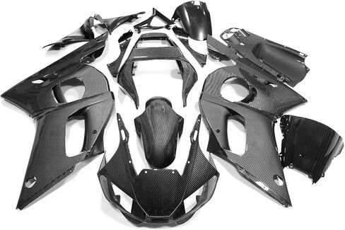 ZXMOTO دراجة نارية طق من طقم FAIRING FIT لعام 1998 1999 2000 2001 2002 YAMAHA YZF R6 Injection ABS Plasticwork Fairings （Look Carbon Livour） in Saudi Arabia