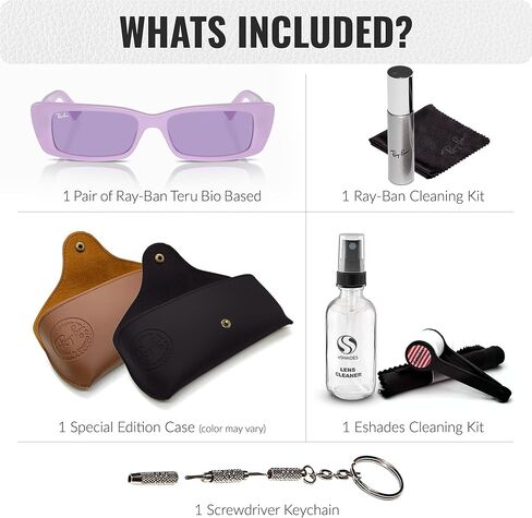 Ray-Ban RB4425 Teru Bio-Based Rectangle Shape Sunglasses for Men and Women- Timeless Classic Sun Glasses with Modern Elegance - Premium UV Protection & Classic Lenses - Designer Men & Women Sunglasses in Saudi Arabia