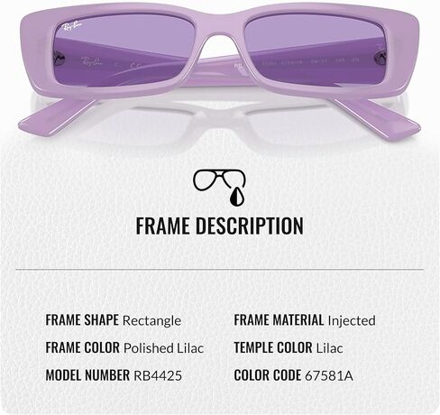 Ray-Ban RB4425 Teru Bio-Based Rectangle Shape Sunglasses for Men and Women- Timeless Classic Sun Glasses with Modern Elegance - Premium UV Protection & Classic Lenses - Designer Men & Women Sunglasses in Saudi Arabia