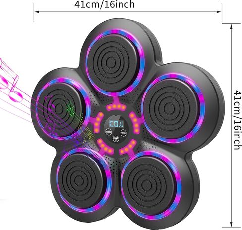 Upgrade Intelligent Music Boxing Machine for Adults, Boxing Machine with Boxing Gloves, Wall Mounted Boxing Trainer, Electronic Boxing Target Fitness Striking Equipment. in Kuwait