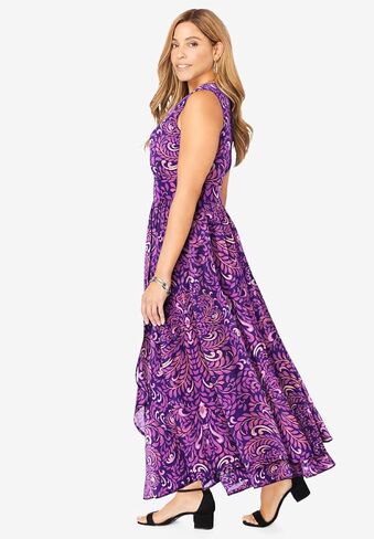 Jessica London Women's Plus Size Georgette Flyaway Maxi Dress in Saudi Arabia