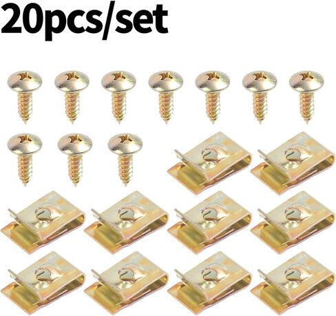 تغطية محرك غسالة الغسالة على شكل حرف U أجزاء تلقائية مناسبة لـ M5 (1Set 20pcs) in Saudi Arabia
