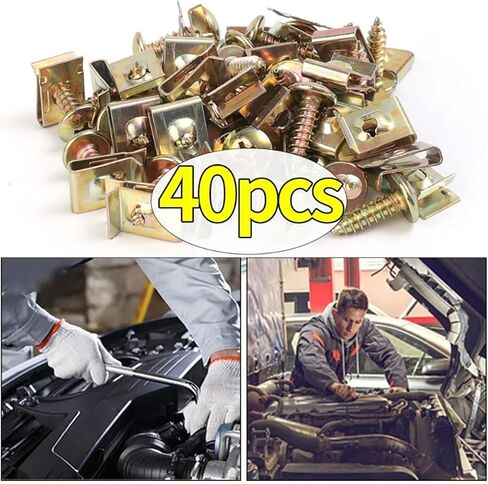 تغطية محرك غسالة الغسالة على شكل حرف U أجزاء تلقائية مناسبة لـ M5 (1Set 20pcs) in Saudi Arabia