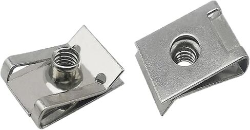 10pcs u ty> pe clips من الفولاذ المقاوم للصدأ مع m6 m5 m4 m8 8/6/5/4 مم من الصواميل القصب لدراجة الدراجات النارية للسيارة (M5) in Saudi Arabia