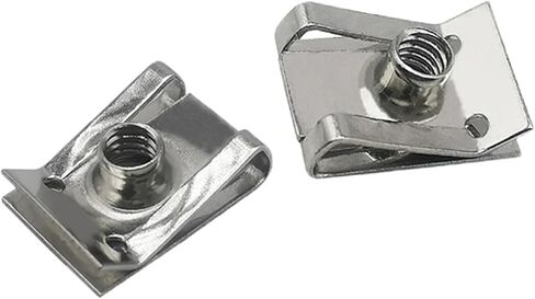 10pcs u ty> pe clips من الفولاذ المقاوم للصدأ مع m6 m5 m4 m8 8/6/5/4 مم من الصواميل القصب لدراجة الدراجات النارية للسيارة (M5) in Saudi Arabia