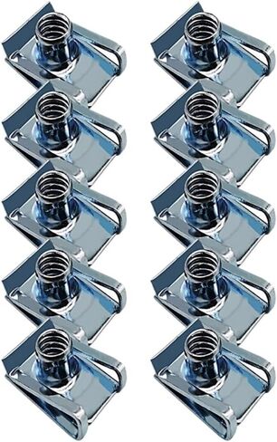 10pcs مقاطع من الفولاذ المقاوم للصدأ مع M6 M5 M4 M8 8mm 5mm 6mm 4mm القصب المكسرات للدراجات النارية الدراجات النارية ATV Moped (Galvanized M6) in Saudi Arabia