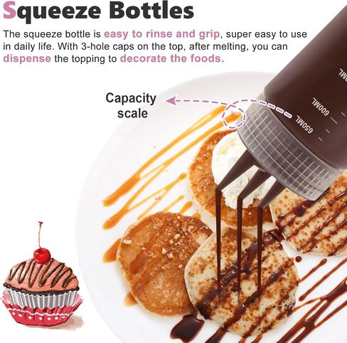 Electric Cheese Sauce Warmer Hot Fudge Warmer Dispenser Nacho Cheese Dispenser Warmer Jam Heat Preservation Machine with 22OZ Bottles, 86~185℉ 110V in Saudi Arabia