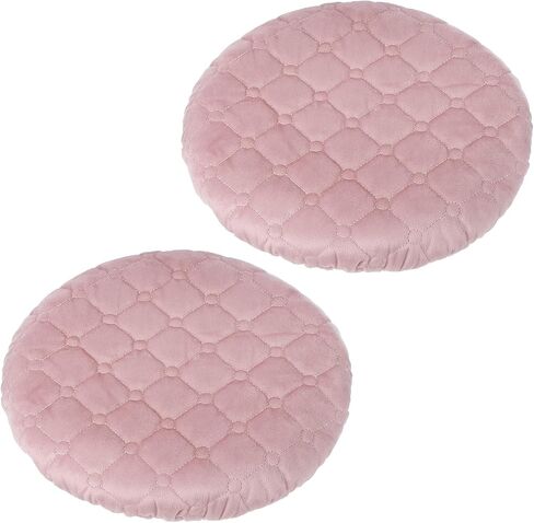 أغطية البراز البارز الدائرية ، مقعد البراز المرن البراز مرنة Cushion Cushion Slippercover غطاء المقعد كرسي كرسي 10-13 بوصة ، وردي in Kuwait