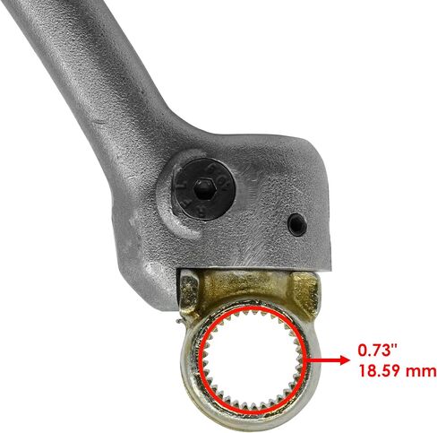 Caltric kick start starter lever pedal متوافقة مع Yamaha YZ450F 2010 2011 2012 2013 in Saudi Arabia