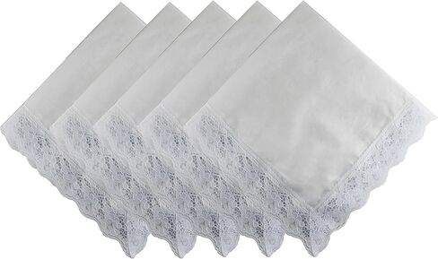 5pcs 24 "الأوشحة الوشاح لاب وشاح مع زخارف الدانتيل لاب لاب أغطية اللفة لتنورات اللفة للنساء في الكنيسة in Kuwait