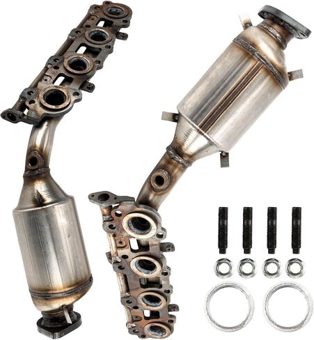Philtop عالية التدفق المحول الحفاز الملاءمة لعام 2005-2009 GX470/4RUNNER 4.7L محول الحفاز الفولاذ المقاوم للصدأ المباشر من أجل 641330 641331 in Saudi Arabia