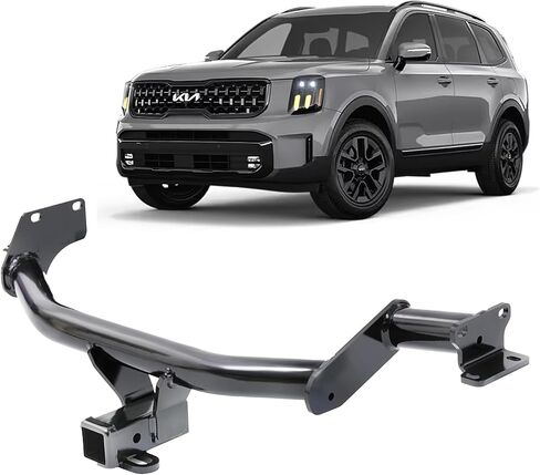 عقبة مقطورة لشيفروليه سيلفرادو و GMC Sierra ، مستقبل Class 3 Hitch ، عقبة قطر بحجم 2 بوصة ، مجموعة أسود مقطورة ، معطف مسحوق أسود مضاد للزرق in Kuwait