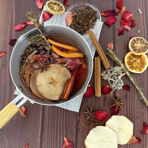 Simmering Potpourri, Potpourri Simmer Pot - Cinnamon, Cloves, Rosemary, Orange Slices, Apple Slices, Lemon Slices, Sage, Simmer Pot for Stove Potpourri Perfect House Warming Hostess Gift in Kuwait