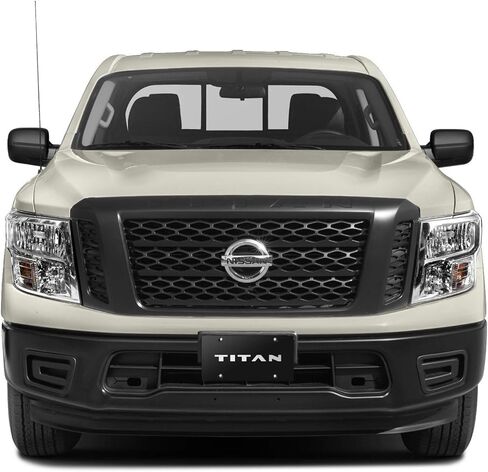 ل Nissan Titan Name 3D Brush Metal Look Logo Logo Black Stainless Steel Plate in Kuwait