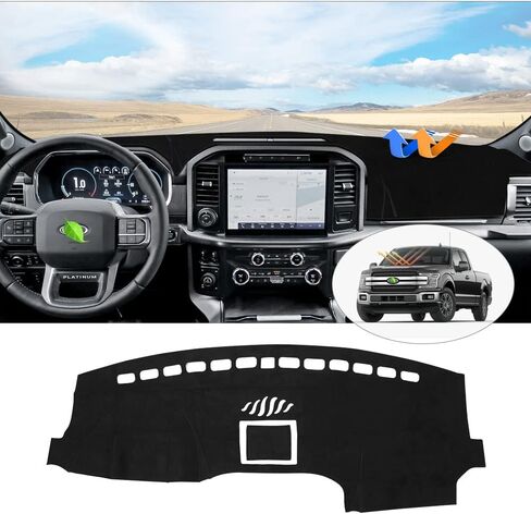 Cartist Dash Cover Compatible with Ford Ranger 2024 2025 Dashboard Cover Mat for Ford Ranger Accessories Non-Slip Carpet Sunshield Glare UV Rays Protector in Saudi Arabia