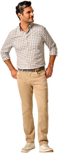 Johnnie-O Carmel Sateen 5-Pocket Pant Khaki / 36/32 in Saudi Arabia