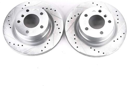 Power Stop Power EBR1216XPR حفر وزوج دوار الفرامل الخلفي المغطى ب BMW 128I 2008-2013 [نموذج محدد] in Saudi Arabia